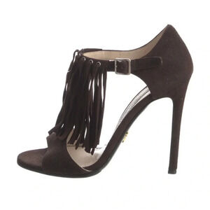 Prada suede heels size 6.5